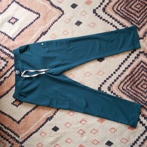 Caribbean Blue Figs Scrub Pants